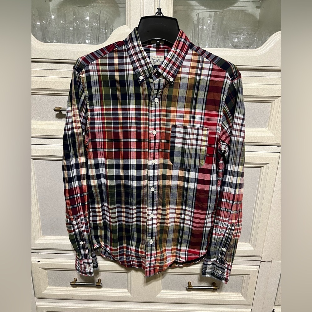 J. Crew Multicolor Plaid Casual Button Down Shirt